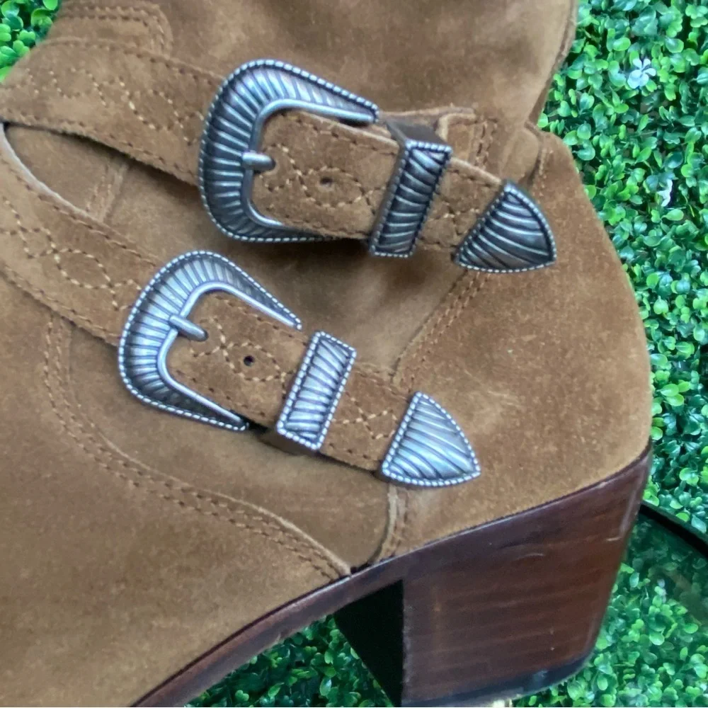 N-09 Frye Ellen Buckle Boots